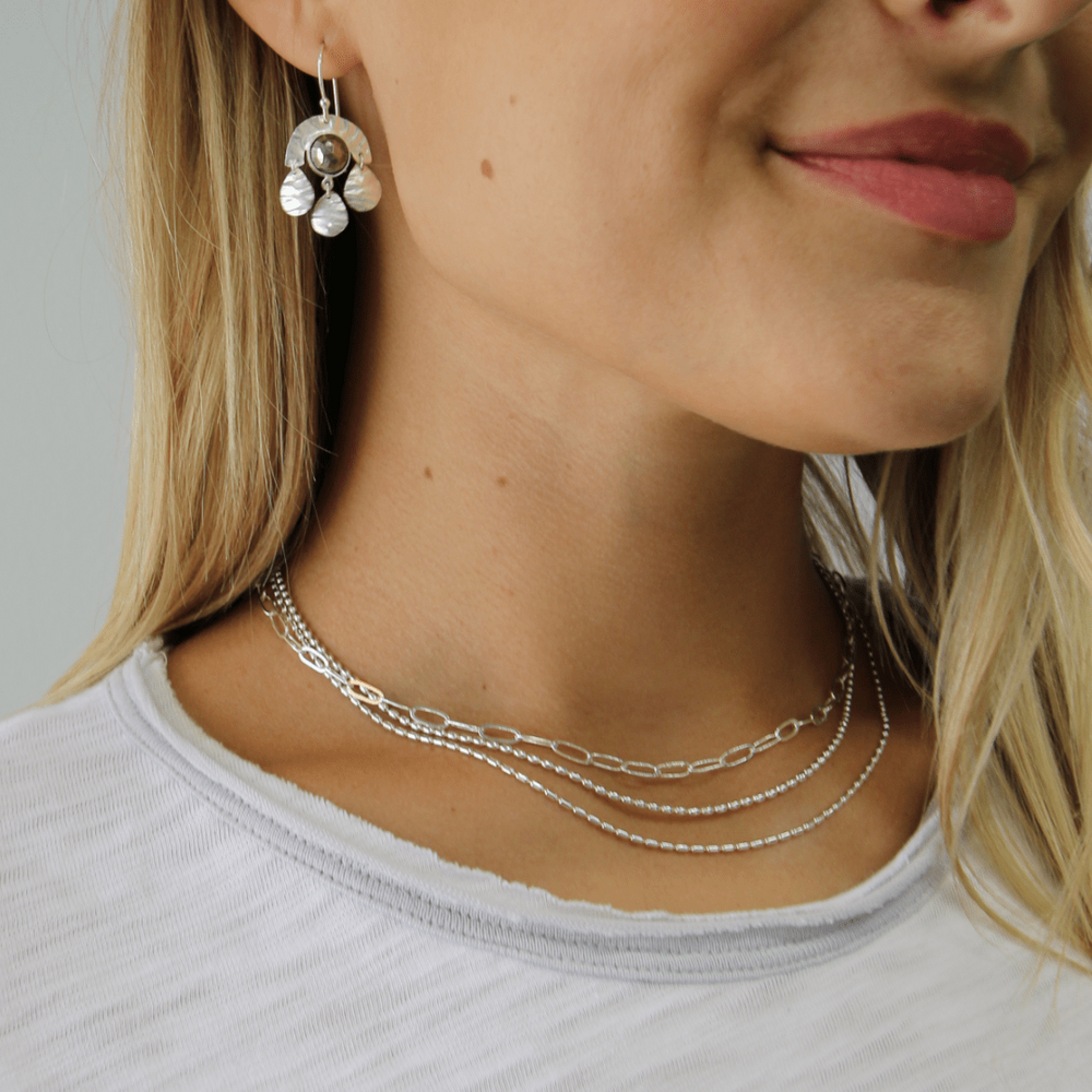 erin gray:Cabo Dream Pyrite Earring in Sterling Silver