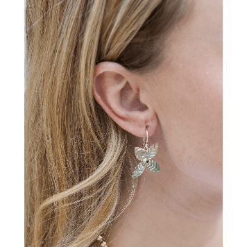 erin gray:Cabo Flower Pyrite Earring