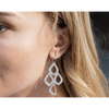 erin gray:Cabo Iris Earring in Silver Foil