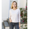 erin gray:Celia Perfect Length Tee in Pink- Long Sleeve