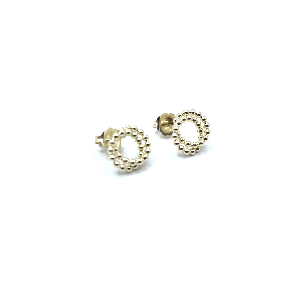 erin gray:Circle Of Friends Beaded Stud Earring - 14K Gold Filled