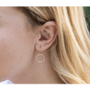 erin gray:Circle of Love gold hoop earring