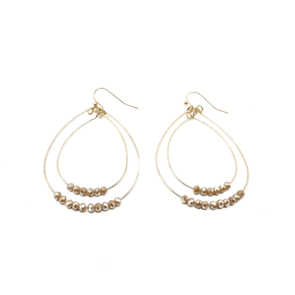 erin gray:Ella Cate Earring in Champagne