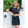 erin gray:Flutter Dress in Black