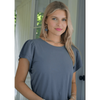 erin gray:Flutter Tee – Short Sleeve in Shadow