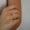 erin gray:Gold Filled 3mm Waterproof Stretch Ring