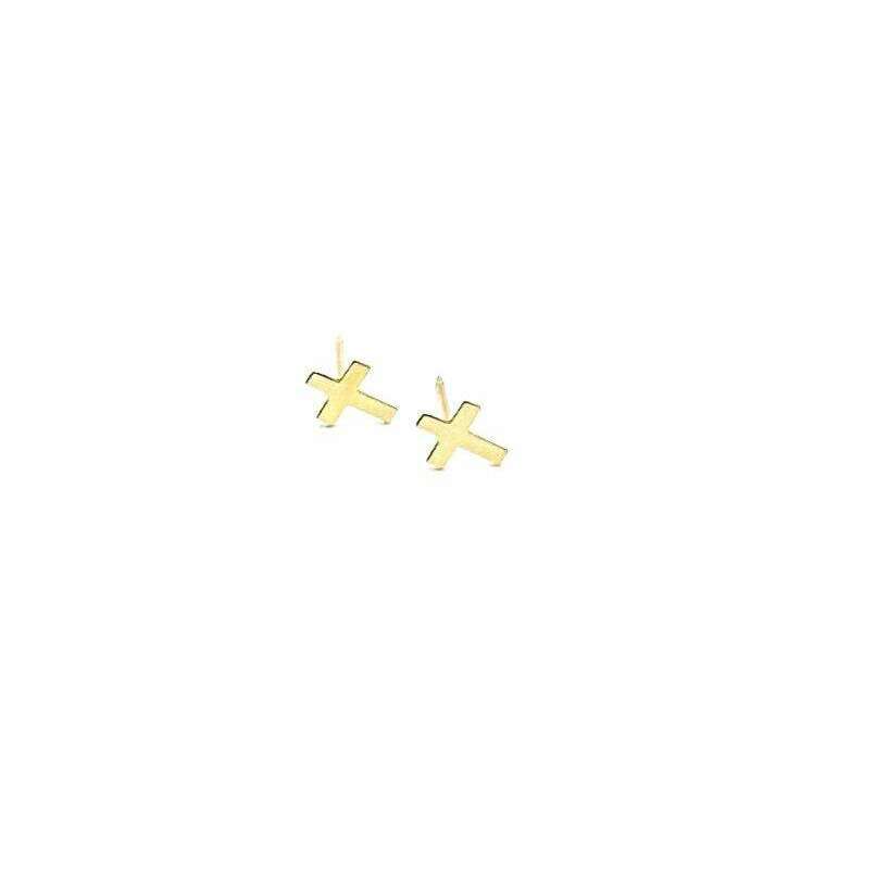 erin gray:Itty Bitty Cross Studs in 14k Gold-Filled