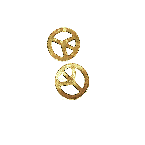 erin gray:Peace Sign Stud in 14k Gold-Filled