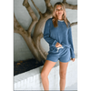 erin gray:Riviera Plush Toweling Shorts in Cobalt Blue,XS