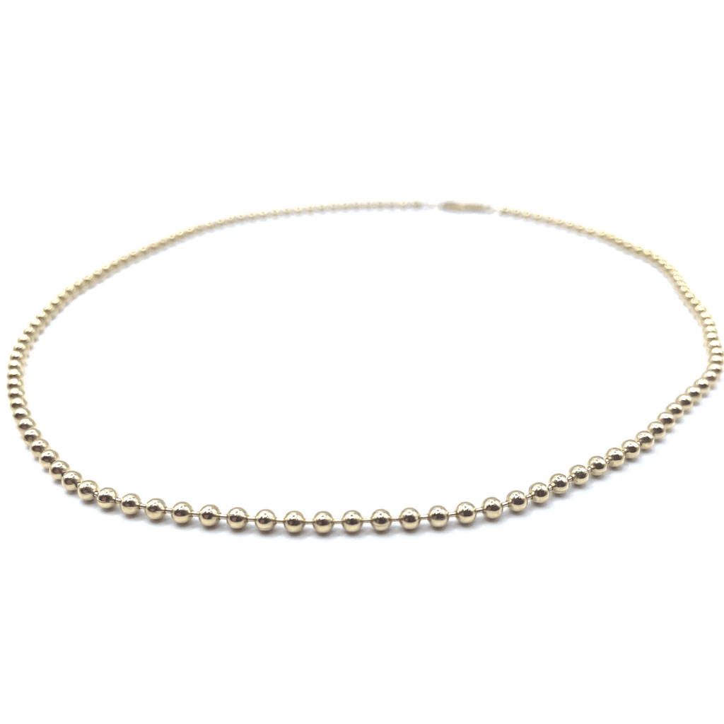 erin gray:The Classic 14k Gold-Filled Beaded Chain 16" Necklace - Waterproof!