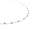 erin gray:The Dotsy Necklace - 14k Gold-Filled & Epoxy - Waterproof!,Steel Blue - 7