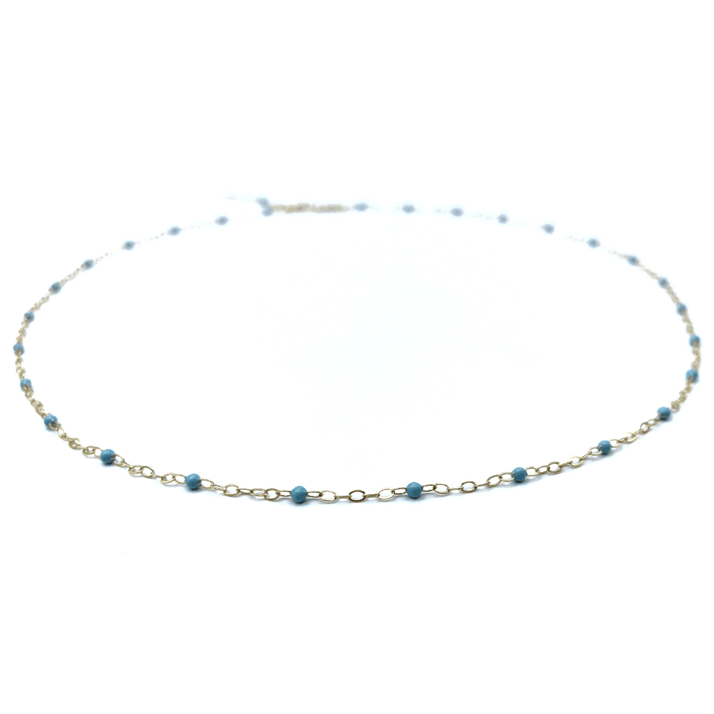 erin gray:The Dotsy Necklace - 14k Gold-Filled & Epoxy - Waterproof!
