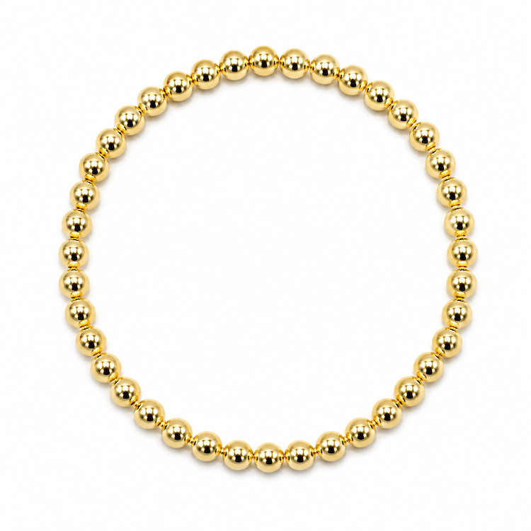 5mm Waterproof 14k Gold Filled Karma Bracelet erin gray