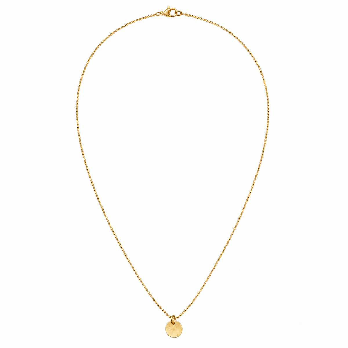 14k Gold filled 15" Baby Bliss Necklace with Dot Charm- Waterproof! erin gray