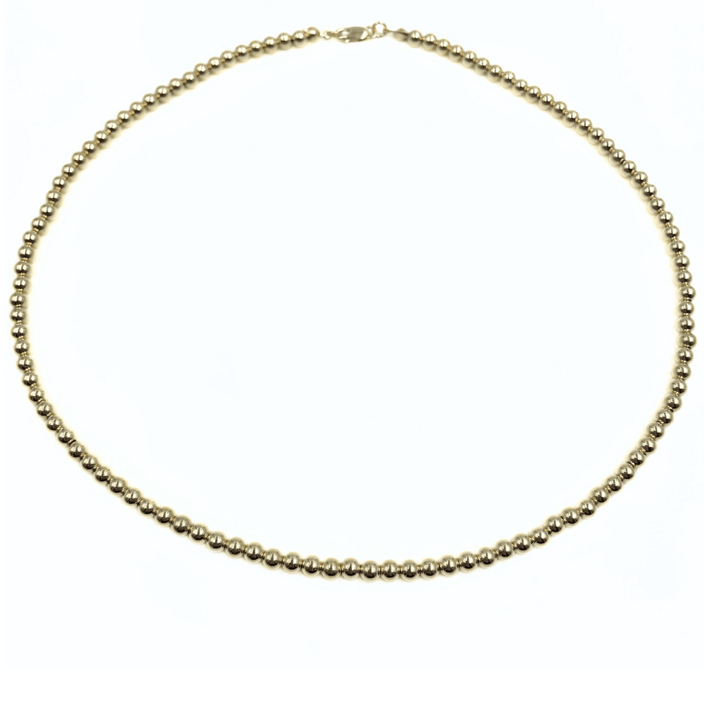 erin gray:4mm 14k Gold Filled Waterproof Necklace