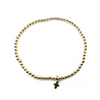 erin gray:3mm Gold Filled Karma Waterproof Bracelet with Luxe Cross