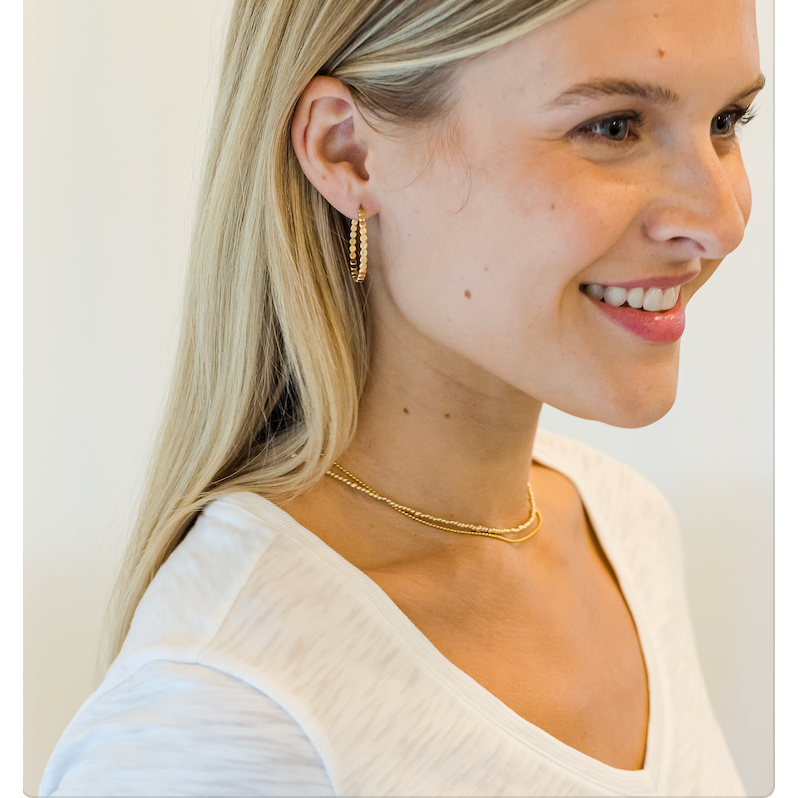 erin gray:2mm 14k Gold Filled Waterproof Necklace