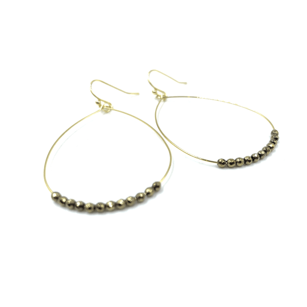 erin gray:Aster Earring in Pyrite