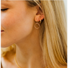 erin gray:Circle of Love gold hoop earring