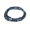 erin gray:OG Shimmer Bracelet Stack in Metallic Navy + Gold Filled