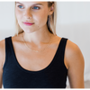 erin gray:Smooth 2-Layer Tank in Black,XS