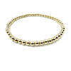 erin gray:4mm 14k Gold Filled Karma waterproof bracelet 6.5"-7"