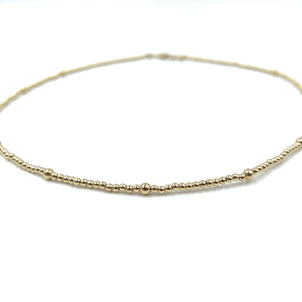 erin gray:2mm 14k Gold Filled Waterproof Necklace