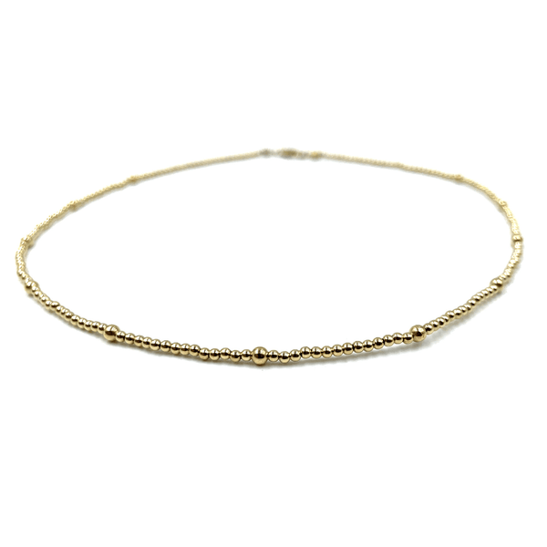 erin gray:2mm 14k Gold Filled Waterproof Necklace