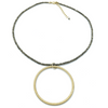erin gray:Circle of Love on Pyrite Necklace,Default Title
