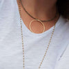 erin gray:Circle of Love on Pyrite Necklace