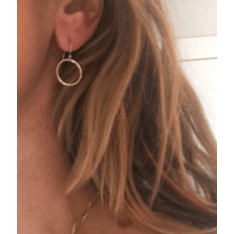 erin gray:Circle of Love sterling hoop earring