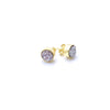 erin gray:Druzy Gold Shimmery Stud Earrings