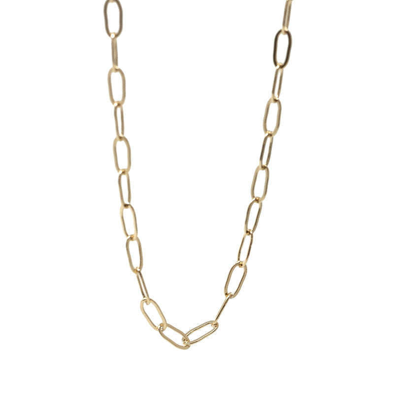 Paperclip Chain Lock Layering Necklace – Cecelia Designs Jewelry