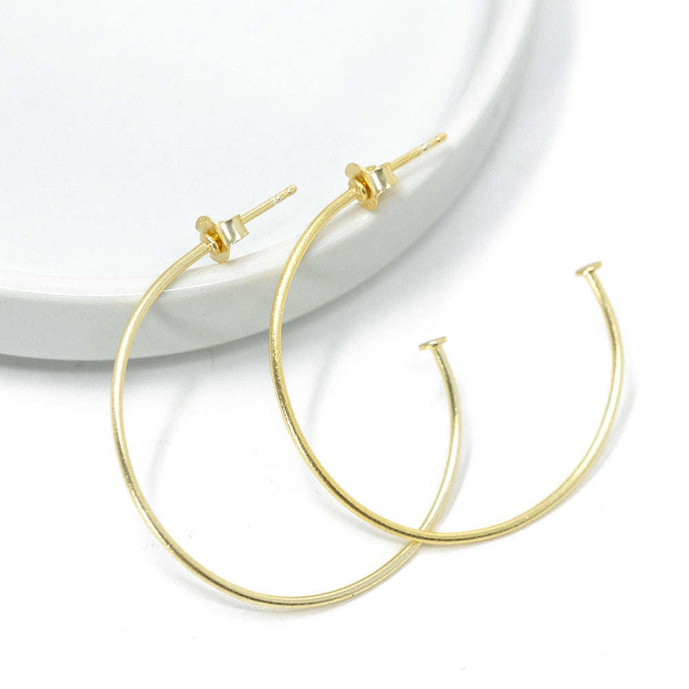erin gray:Hoop No. 04 Small Simple Gold