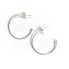 erin gray:Hoop No. 06 Small Simple Sterling