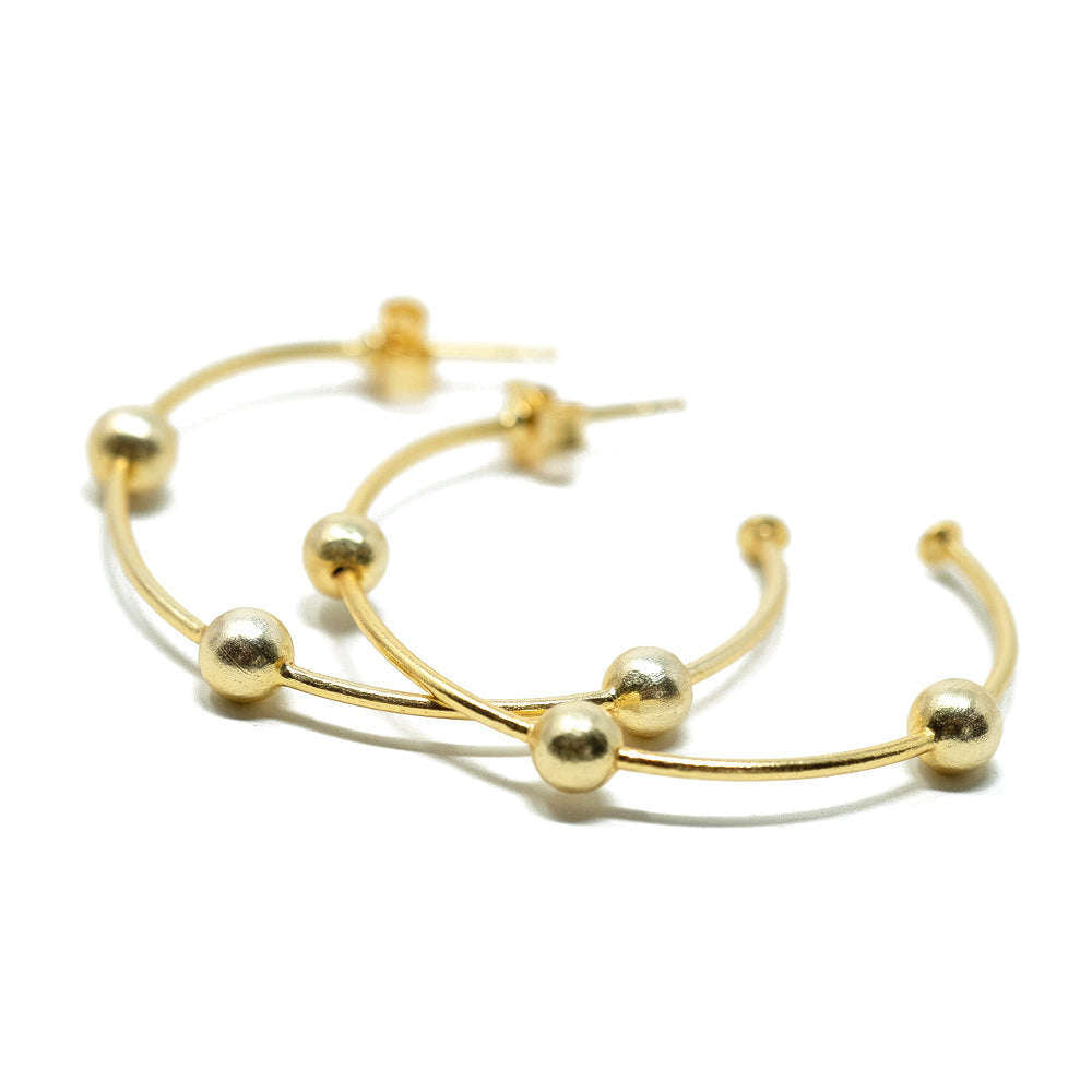 erin gray:Hoop No. 14 Small Gold with Gold
