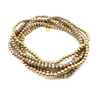 erin gray:3mm Waterproof Karma Champagne and Gold 5-Stack Bracelet