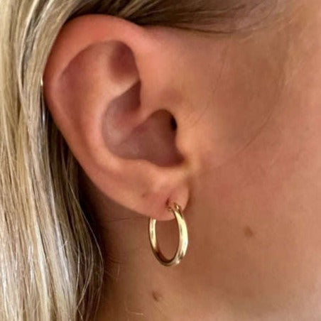 erin gray:Laguna 14k Gold Filled 18mm Hoop Earring