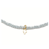 erin gray:Luxe Cross on Pale Blue Necklace