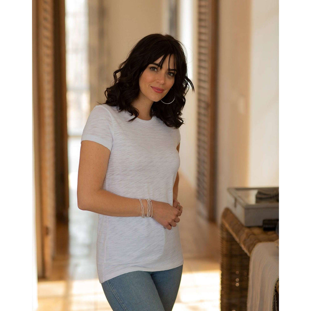 The Perfect White Tee by erin gray. CYA Short Sleeve Crew in White.