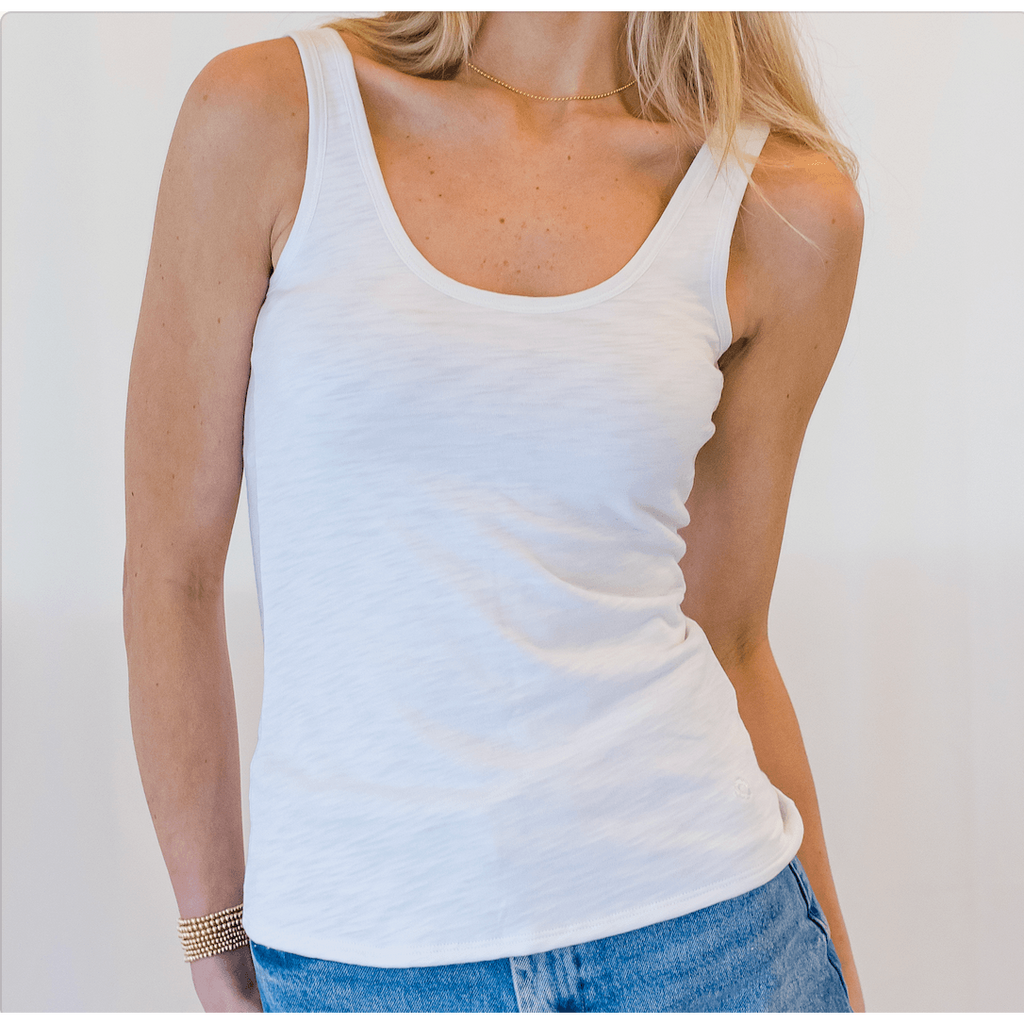 Basic Layering Shirt, Undershirt, White, tank top – Modest Elle