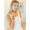 erin gray:Lightweight and Fitted Double Layering Tank in White